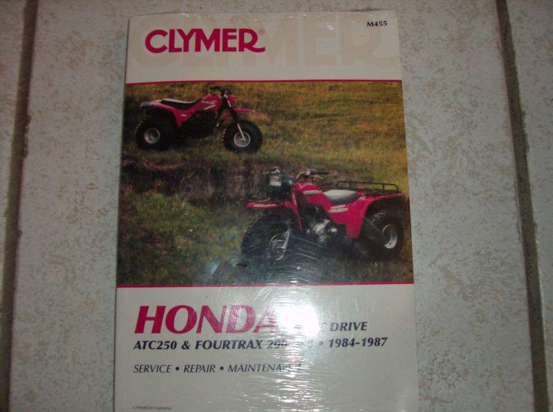 Clymer honda shaft drive atc 250 & fourtrax 200-250 1984-87 manual new !!l@@k!!