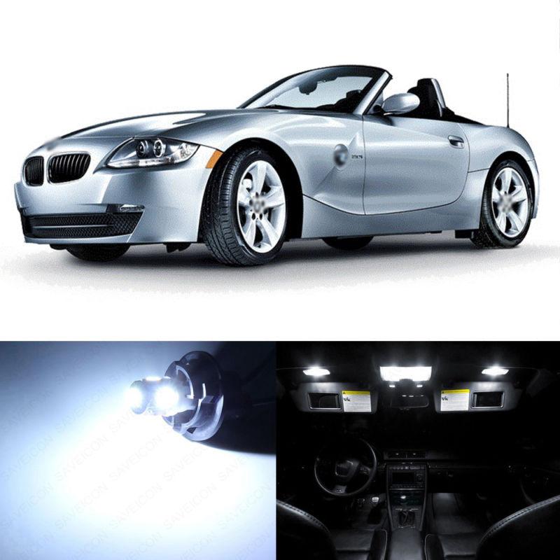 8 x error free white led interior light package for 2003 - 2008 bmw z4 e85 e86