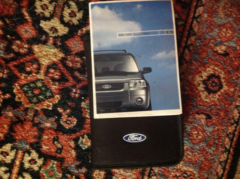 2006 ford escape hybrid owners manual with case