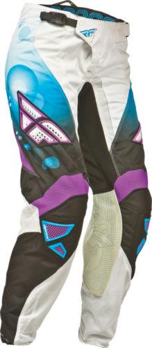 Fly racing kinetic womens race pants blue/purple 9/10 367-63908