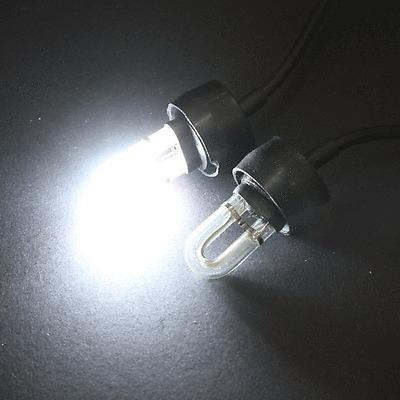 2pcs car led strobe lamp emergency white truck light warning bulb flashing