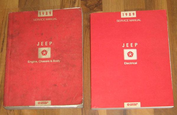 1989 jeep cherokee/wrangler/comanche/wagoneer/grand wagoneer service manual set