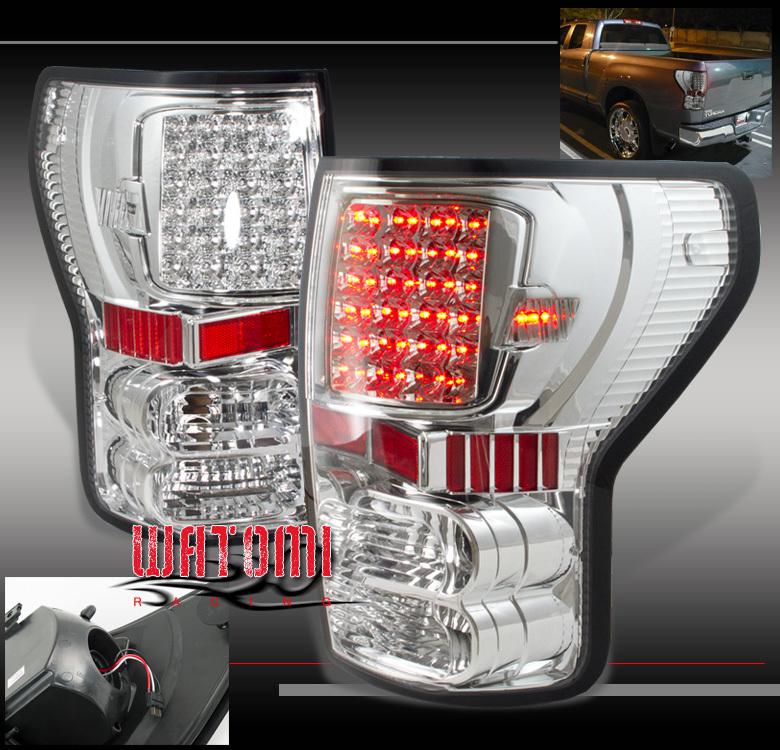 07-11 toyota tundra led altezza tail lights clear brake