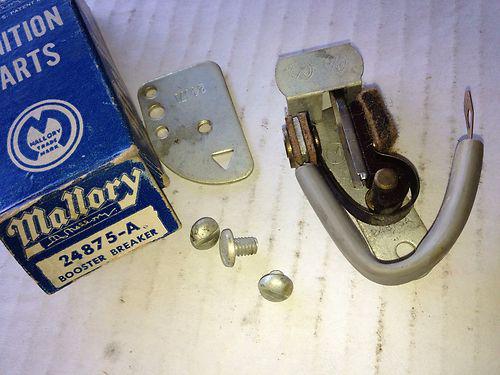 Vintage nos mallory booster breaker points for distributor rat rod 24875 a