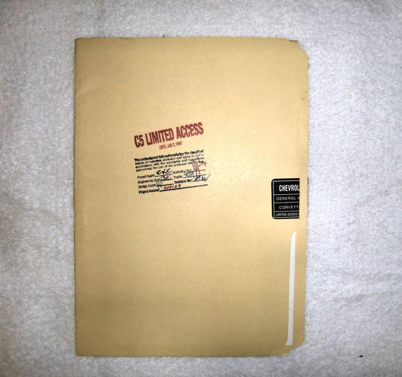 1997 corvette brochure? – says “c5 limited access” - 12 pages