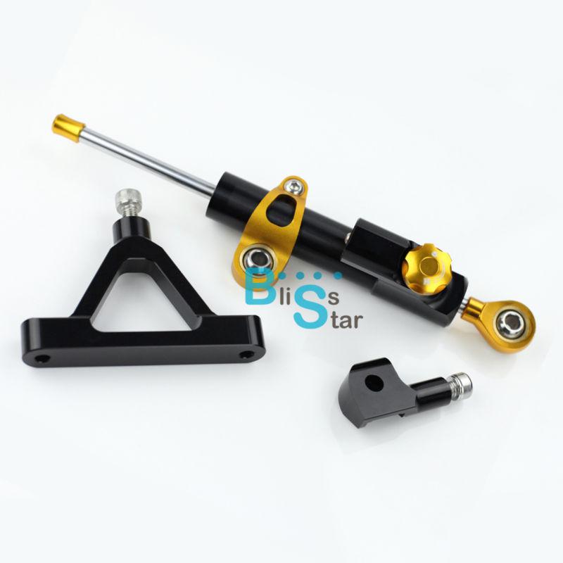 Steering damper stabilizer complete kit for kawasaki  ninja zx-6r 636 2007-2008