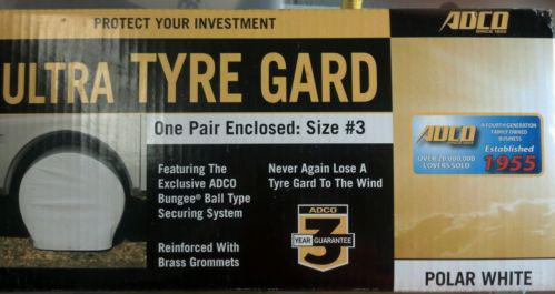 Adco rv tire tyre guard gard 27 29 polar white