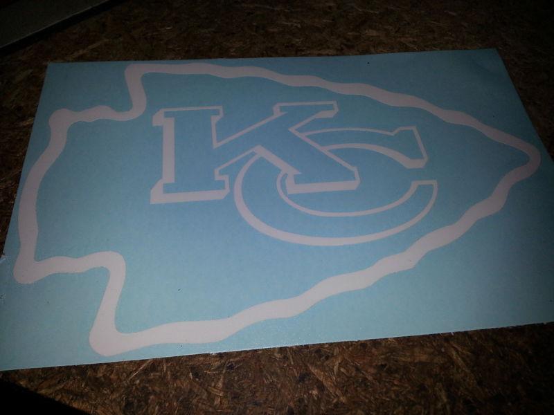 Kansas city chiefs decal / sticker 8.5 inch your choice color