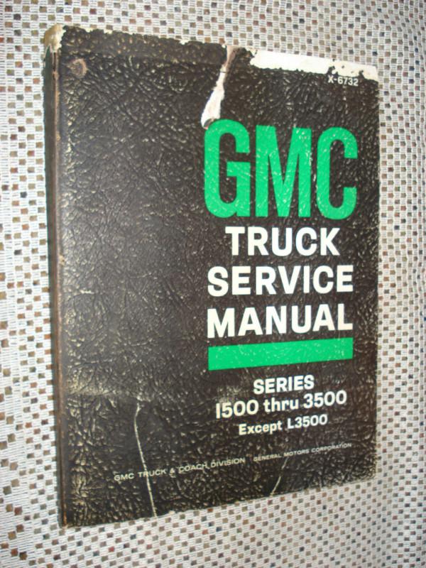 1967 gmc shop manual original rare service book 1500-3500