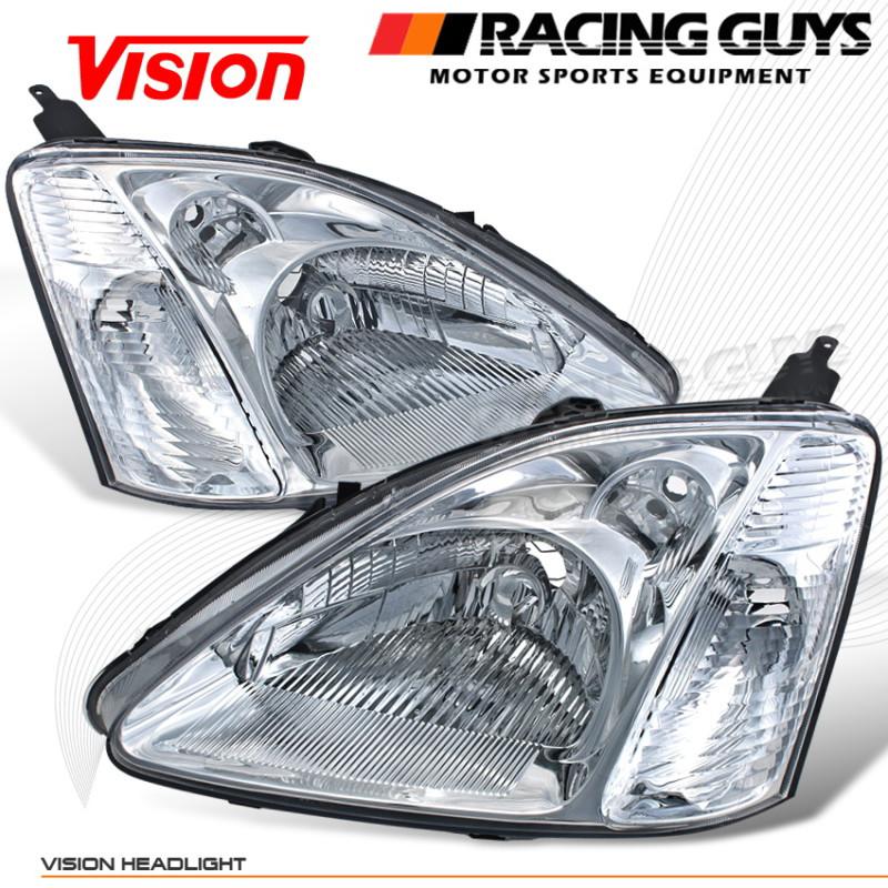 Euro clear vision head lights lamps hatchback driver+passenger new set pair l+r