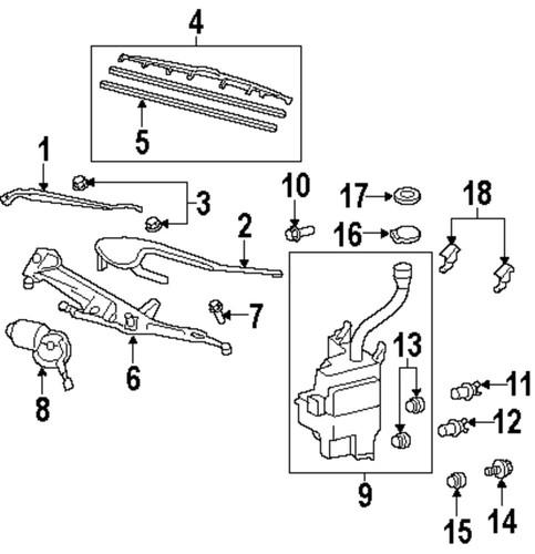 Toyota oem 852140e020 wiper blade refill/windshield wiper blade refill