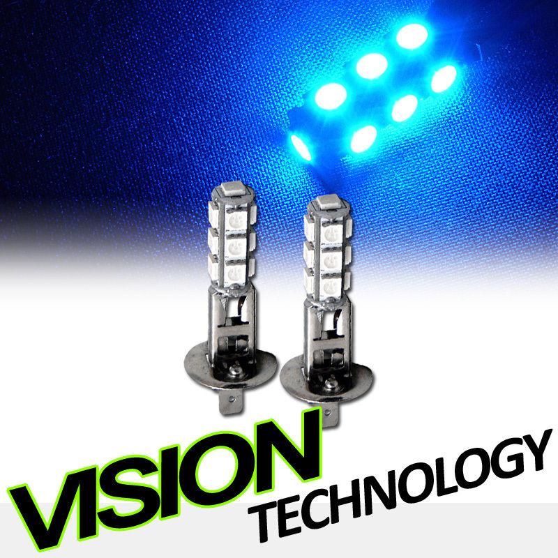 2pc xenon blue super bright h1 13x 5050 smd led fog/driving light lamp bulbs 12