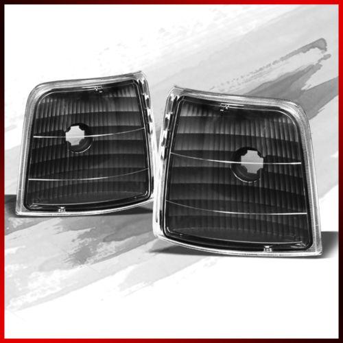 92-96 bronco, f150/f250/f350 black corner signal lights left+right replacement