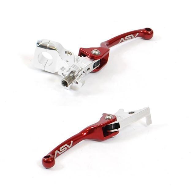 Kawasaki kfx450 2008-2013 asv f3 brake clutch levers red kfx 450