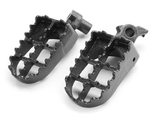 Mx foot pegs motocross dirt bike footrests l & r for 1999-2013 yamaha yz125