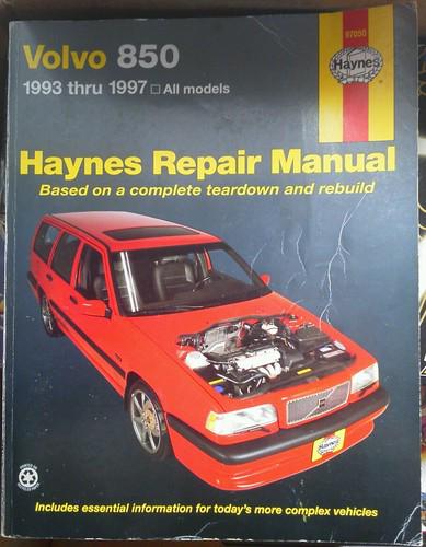 Haynes repair manual 1993 to 1997 volvo 850 all models