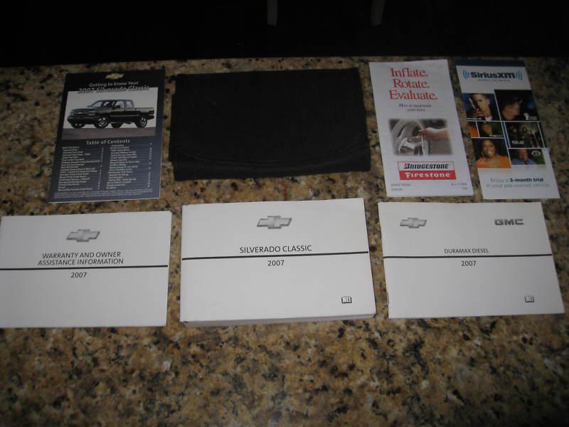 2007 chevrolet silverado classic diesel 2500 3500 hd factory owners manual