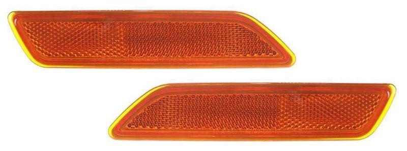 Reflector side marker turn signal light pair set (driver & passenger side qty 2)