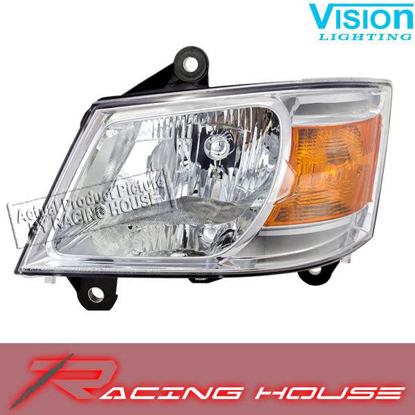 L/h headlight driver side lamp kit unit replacement 2008-2010 dodge caravan