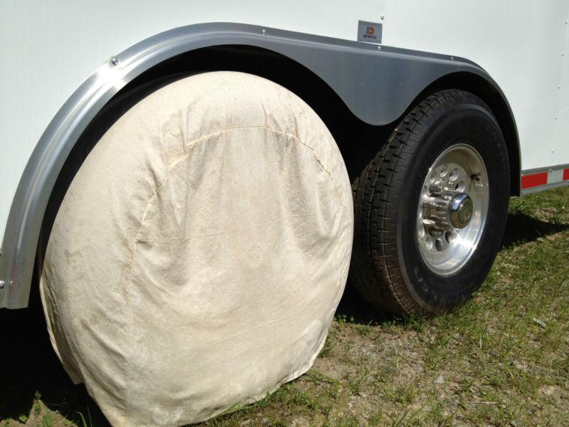 4 wheel & tire covers set four camper trailer boat travel 5th fifth rv rim cover