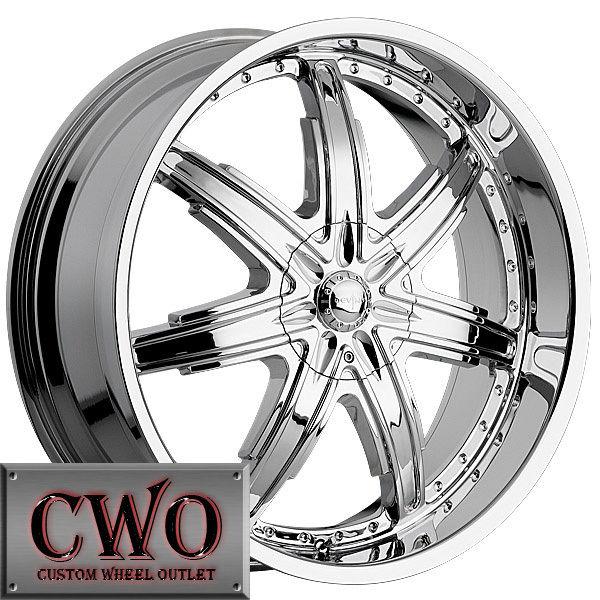 22 chrome devino sire wheels rims 5x4.75"/5x127 5 lug c1500 s10 blazer chevy gmc