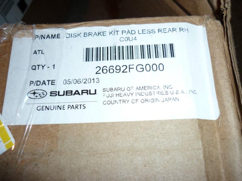 New oem subaru brake rear caliper forester impreza rear right passenger