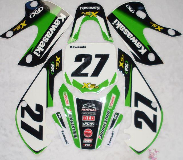 New motorcycle dirt pit bike parts kawasaki klx110 3m graphic decal sticker 03