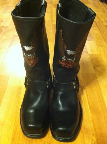 Classic men's harley davidson harness boots black size 8d never worn!!