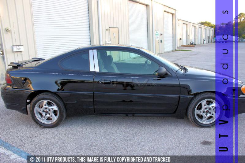 2001 - 2005 pontiac grand am 2dr 4pc stainless steel beveled chrome pillars 