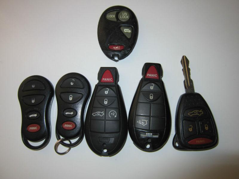 Keyless remotes lot of 6