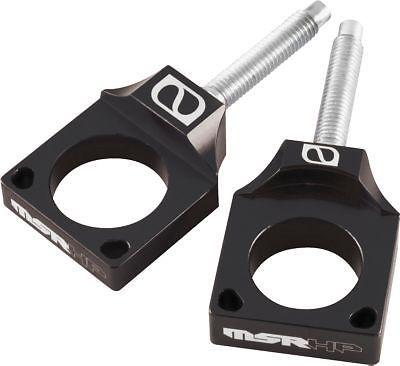 New msr axle block anodized aluminum suzuki, black, 02-08 rm125/250