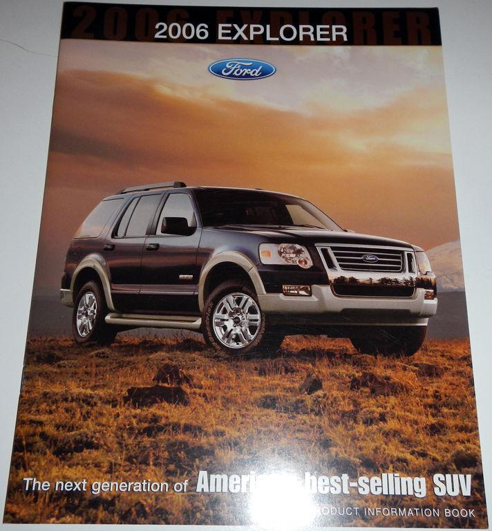 2006 ford explorer product information book brochure