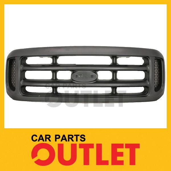 00-03 f350 super duty argent grille center bar dk gray honey comb side fo1200362