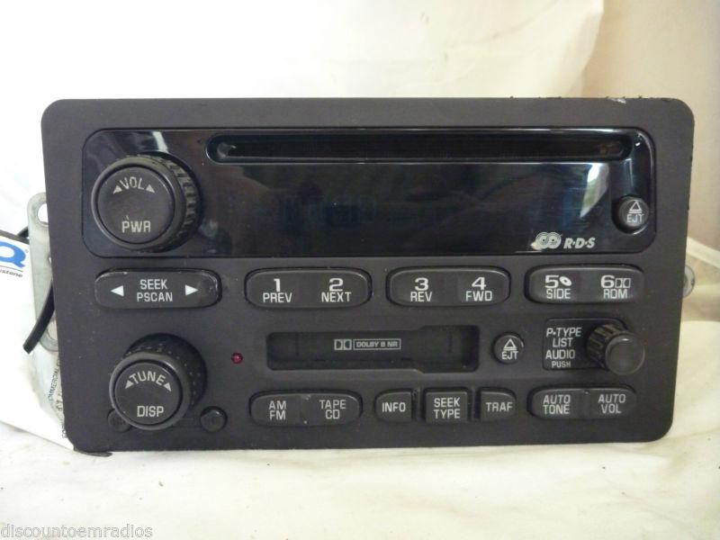 00-05 chevrolet malibu cavalier impala radio cd cassette 09379071 factory *