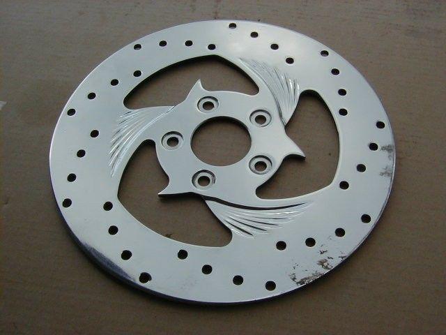 Harley davidson polished rear rotor 84-99