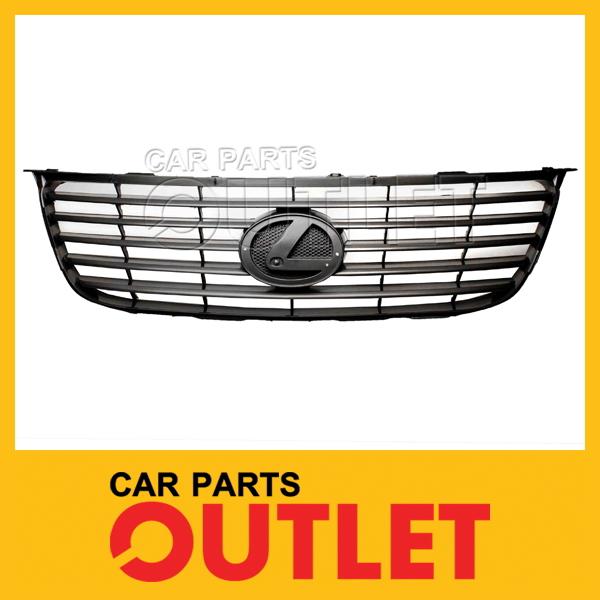 2007-2009 lexus es350 front grille lx1200125 plastic gray grid frame new wo pcs