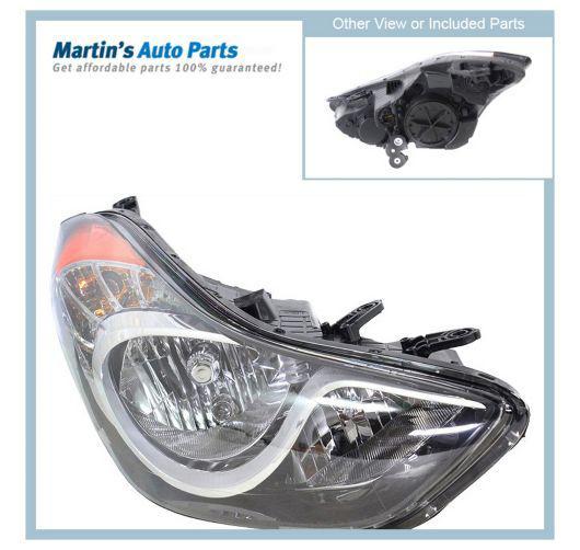 Clear lens new headlight lamp right hand halogen rh passenger side hy2503161