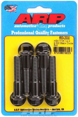 Arp universal bolt 7/16-14 in thread 2.000 in long chromoly 5 pc p/n 653-2000