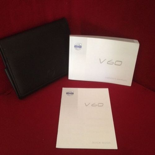 2014 volvo v60 owners manual with quick guide and case