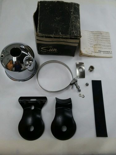 Vintage nos sun nc-5 chrome tachometer cup gasser muscle car