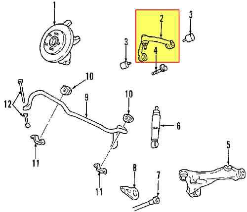 Lincoln 5l3z3084c genuine oem factory original upper control arm