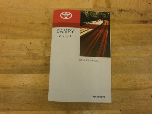 2014 toyota camry owners manual