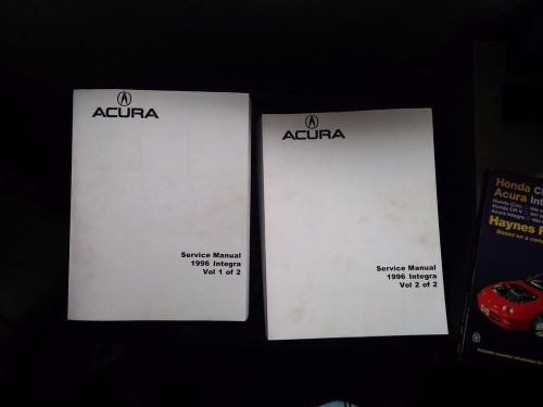 Acura integra 1996 helms manual vol 1 and 2 and haynes repair manual 42025