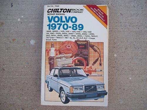 Chilton auto manual-volvo- 1970-1989-all