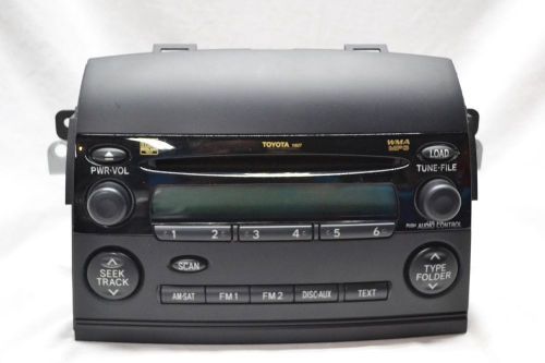 2004-2009 toyota sienna oem radio 6 disc cd mp3 player 11827 86120-08210