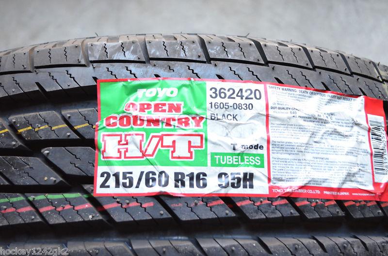 2 new 215 60 16 toyo open country h/t tires