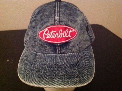 Peterbilt semi trucker denim hat