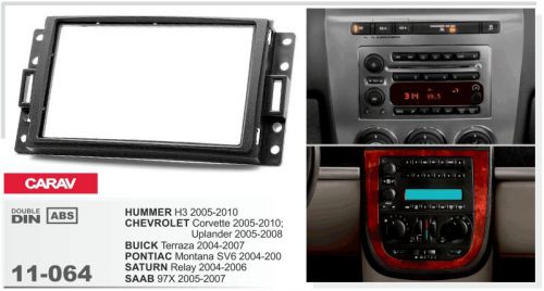 Carav 11-064 2din car radio dash kit panel saab, hummer h3, chevrolet 2005-10