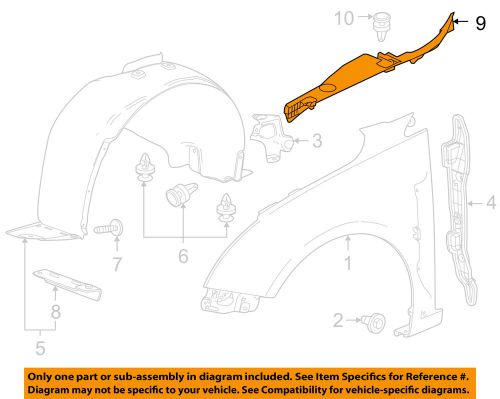 Chevrolet gm oem 11-15 cruze fender-sight shield right 96987078