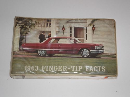 1963 chevrolet finger tip facts sales album